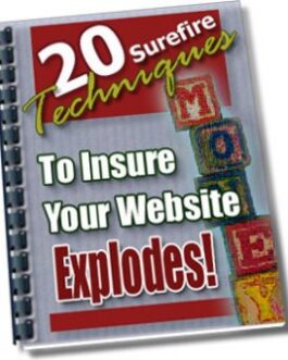 20 Surefire Techniques to Insure Your Web Explodes!